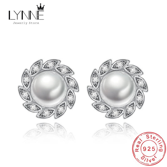 Pearl Windmill Stud Earrings