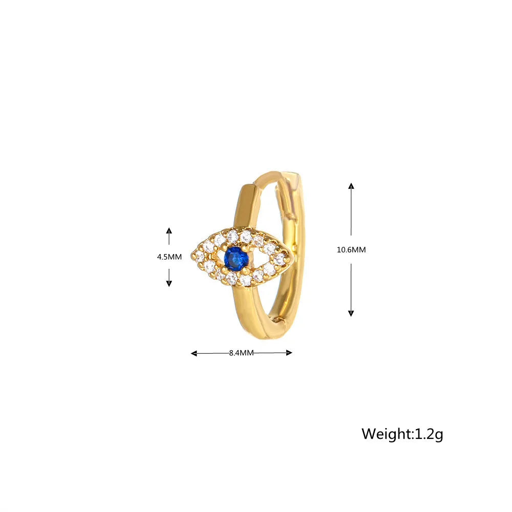 Blue Zircon Evil Eye Drops