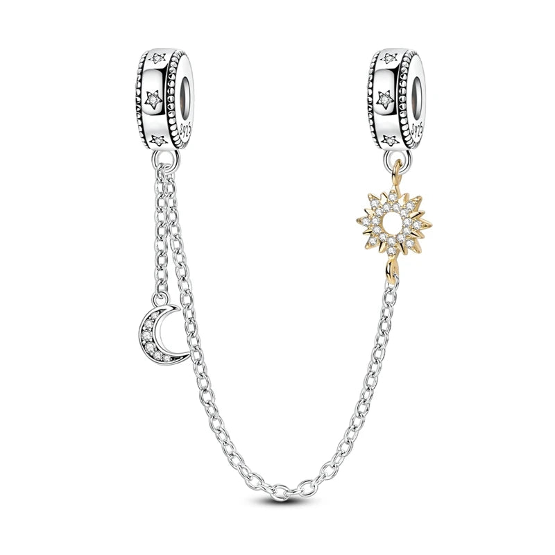 Evil Eye & Tree of Life Charm - 925 Sterling Silver, Blue Zircon