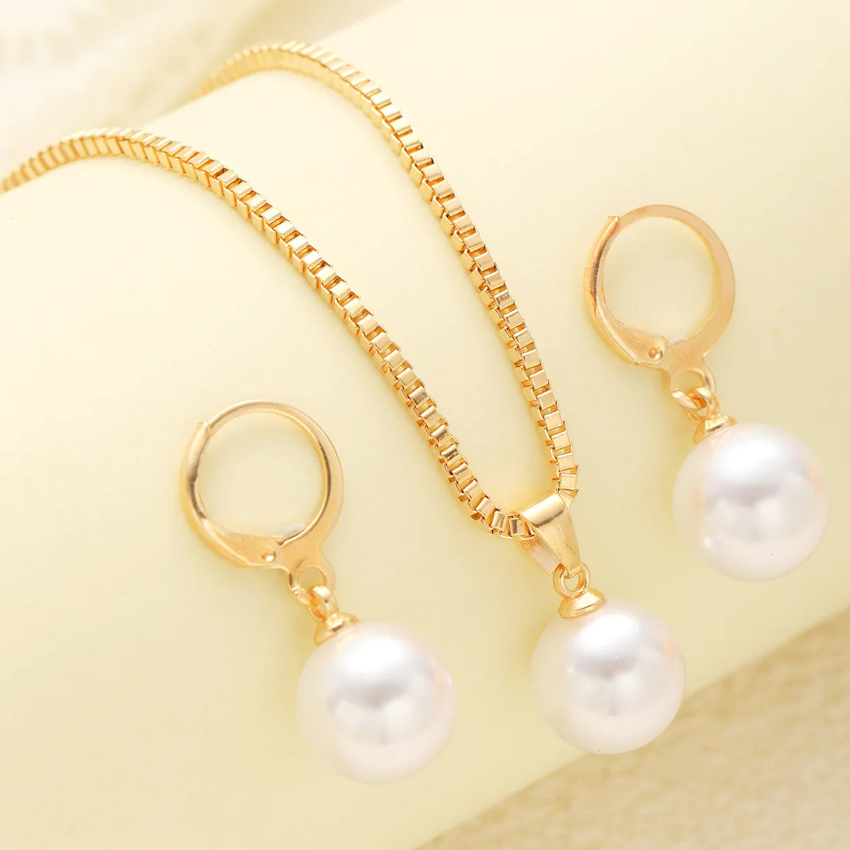 The Pearl Trio Set — Necklace, Earrings & Ring