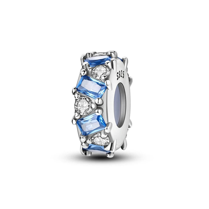 Evil Eye & Tree of Life Charm - 925 Sterling Silver, Blue Zircon