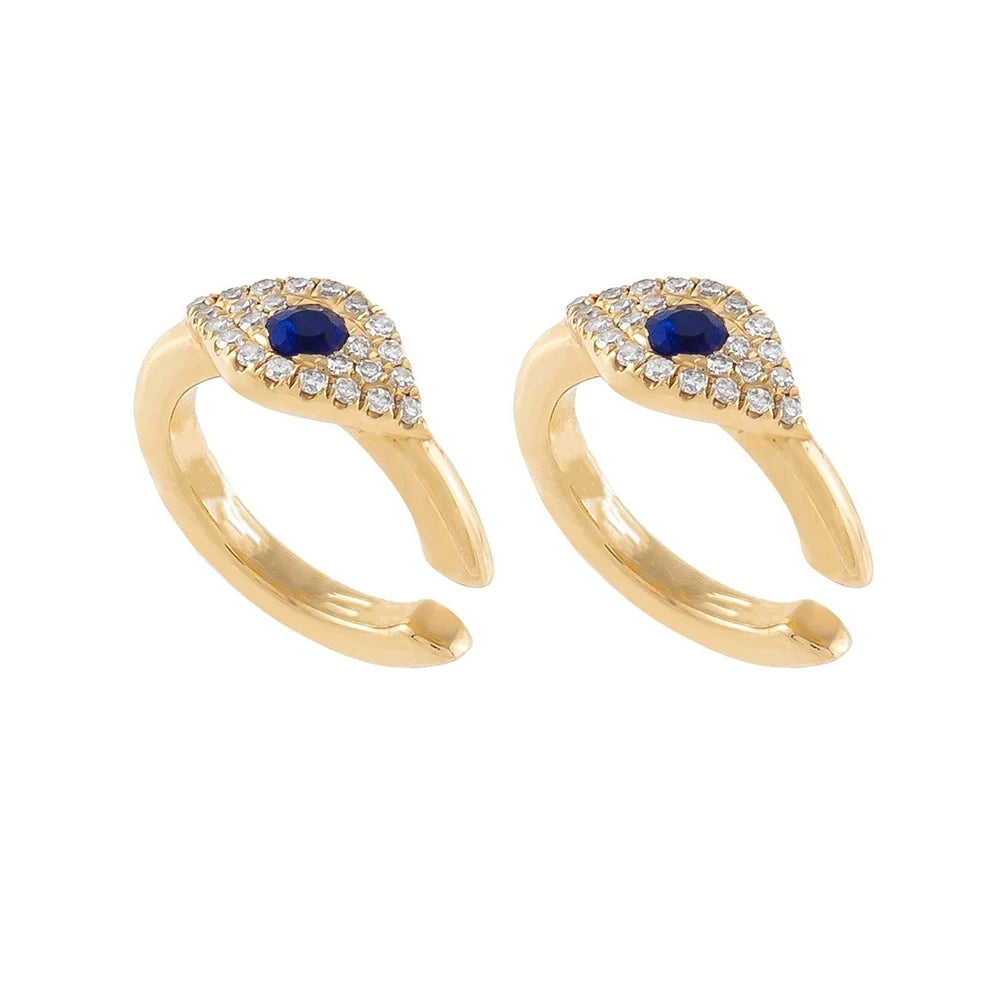 Blue Zircon Evil Eye Drops