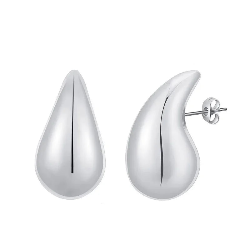 Waterdrop Statement Earrings — Gold Dupe Edition