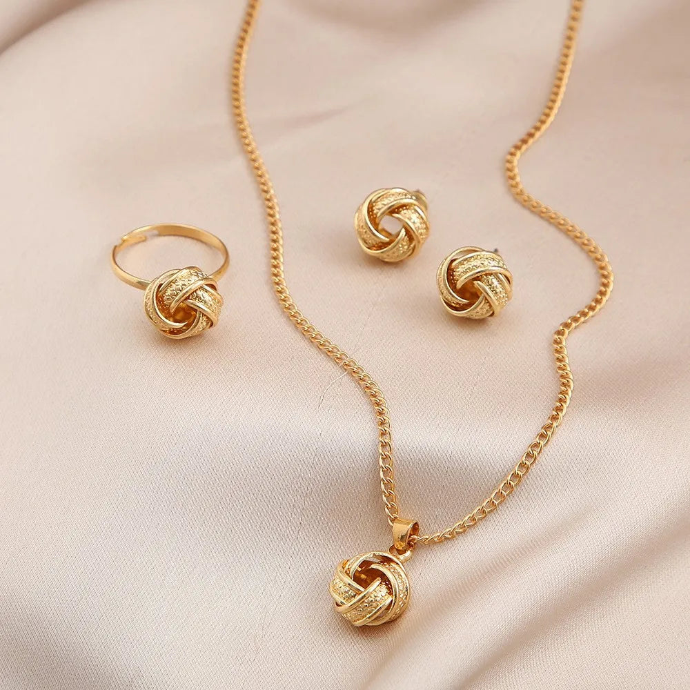 The Pearl Trio Set — Necklace, Earrings & Ring