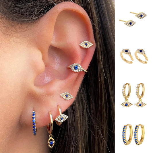 Blue Zircon Evil Eye Drops