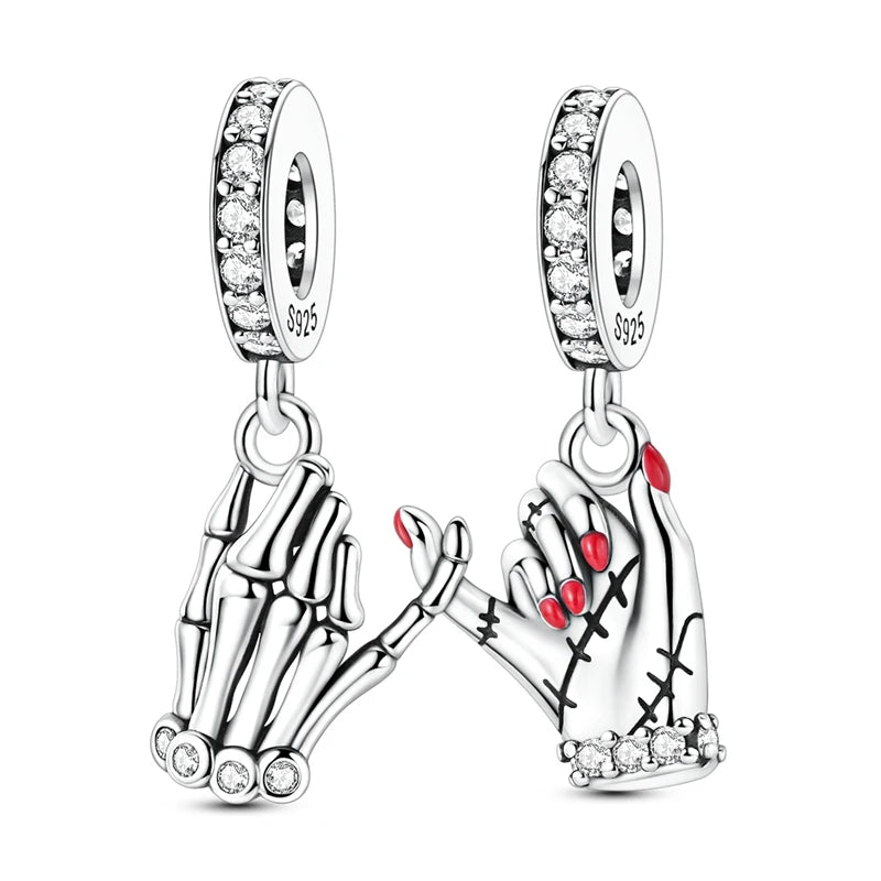 Evil Eye & Tree of Life Charm - 925 Sterling Silver, Blue Zircon