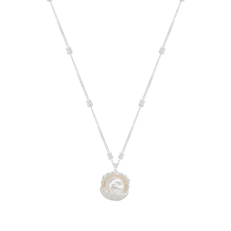 Aurelia Pearl Necklace — 925 Sterling Silver