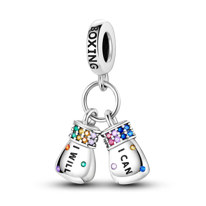 Evil Eye & Tree of Life Charm - 925 Sterling Silver, Blue Zircon