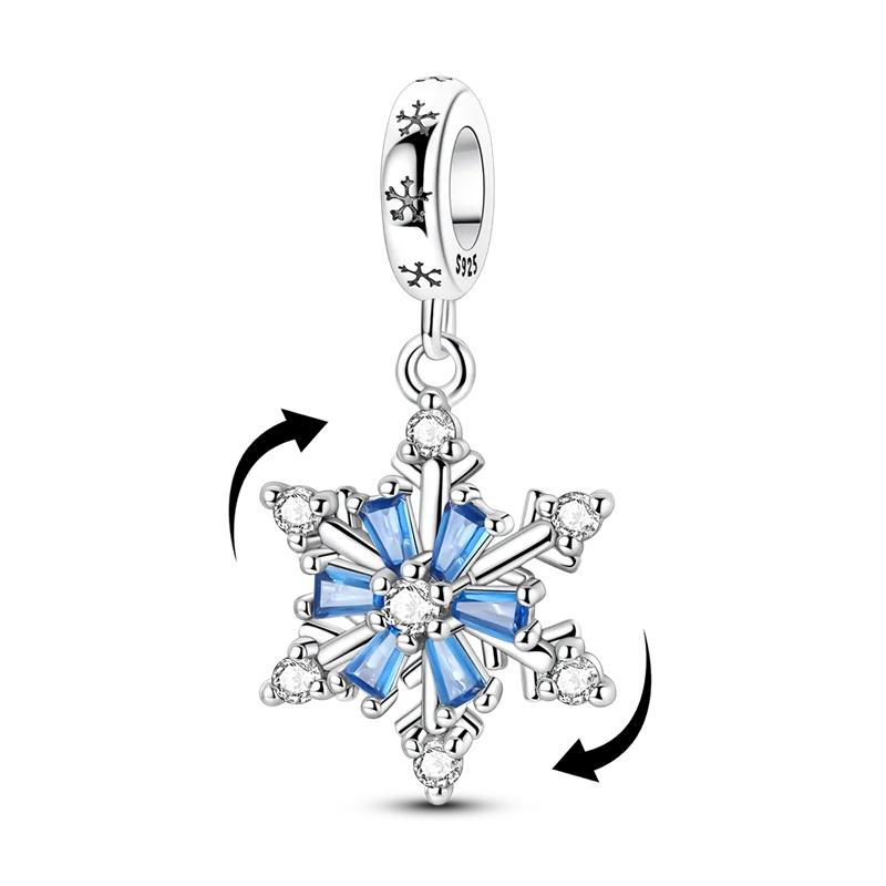 Evil Eye & Tree of Life Charm - 925 Sterling Silver, Blue Zircon