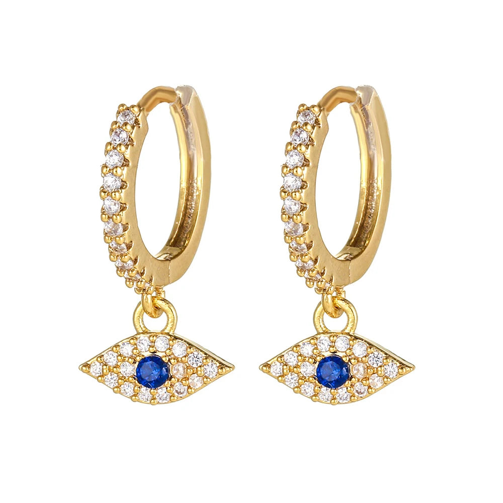 Blue Zircon Evil Eye Drops