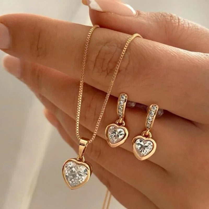 The Pearl Trio Set — Necklace, Earrings & Ring
