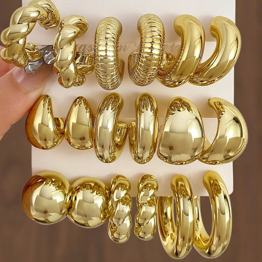 The Gold Edit — 6-Piece Hoop Set